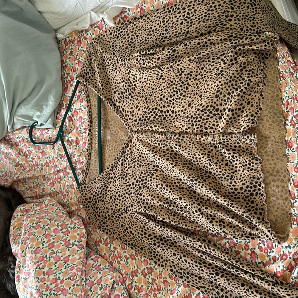 American eagle cheetah print long sleeve, size small